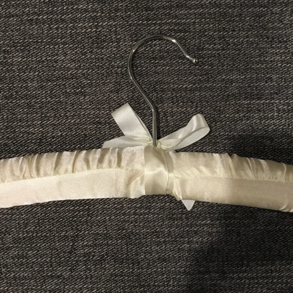 Vintage Set of Five Satin Padded Hangers
